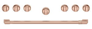 Café Handle and Knob Set for 36" Range in Brushed Copper - CXPR6HKPTCU | Ensemble de poignées et de boutons Café cuivre brossé pour cuisinière de 36 - CXPR6HKPTCU | CXPR6TCU