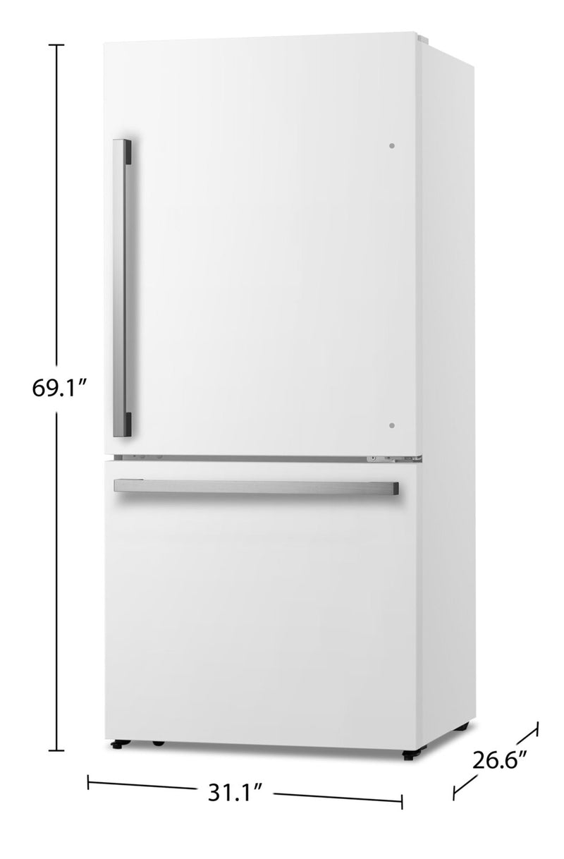 Hisense 17 Cu. Ft. CounterDepth BottomMount Refrigerator RB17A2CWE