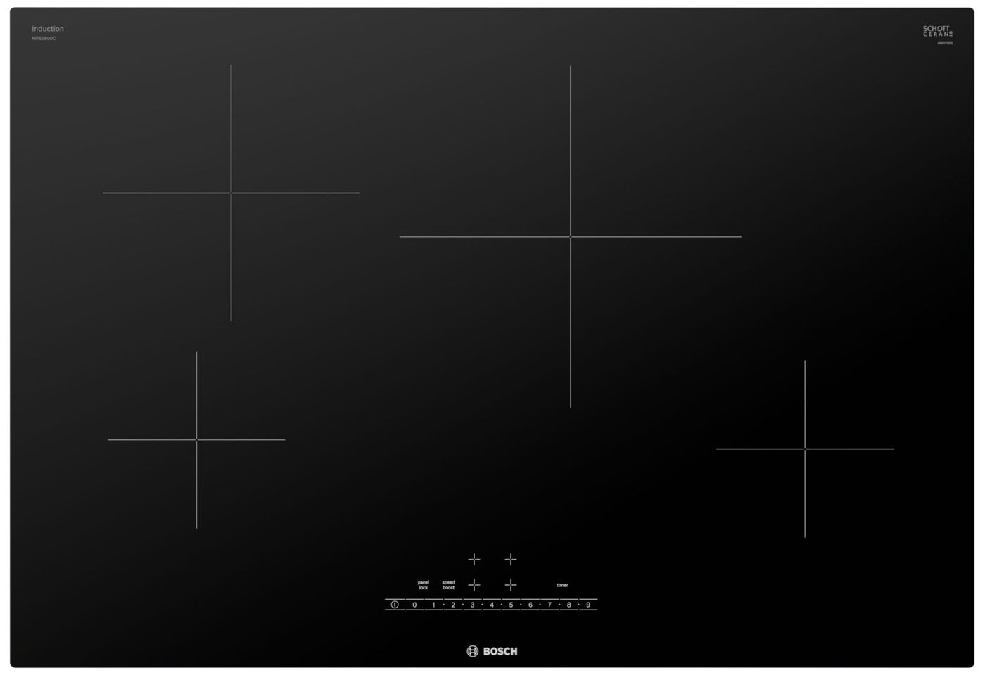 Bosch 30" 500 Series Frameless Induction Cooktop NIT5060UC The Brick