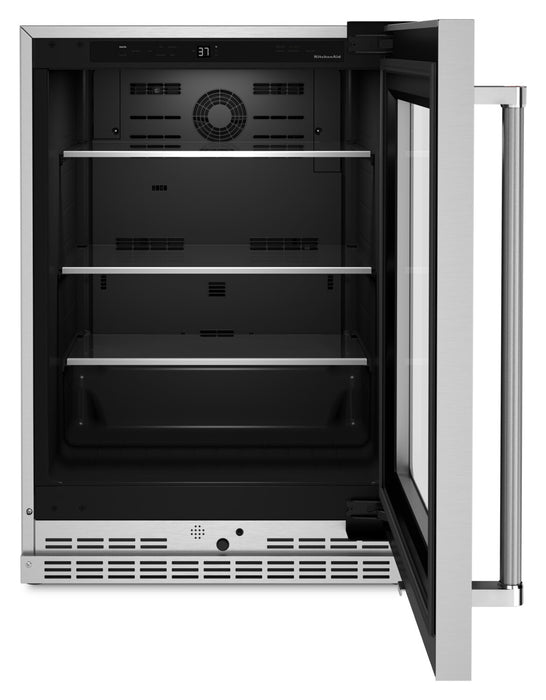 KitchenAid 24\" 5.2 Cu. Ft. Undercounter Refrigerator Refrigerator - Stainless Steel - KURR314KSS