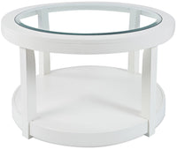 Corey Round Coffee Table - White 