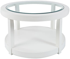 Corey Round Coffee Table - White