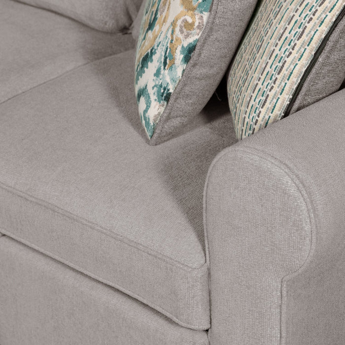 Scott Living Haven 2-Piece Right-Facing Chenille Fabric Sectional - Grey