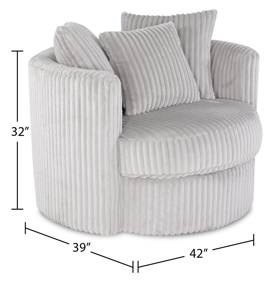 Swivel Cuddle Silver Cuddle Chair Made In Canada Midi 42