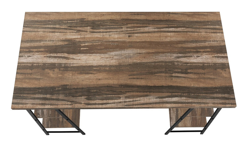 Jonnie 47.25\" Office Desk with Sawhorse-style Legs - Brown