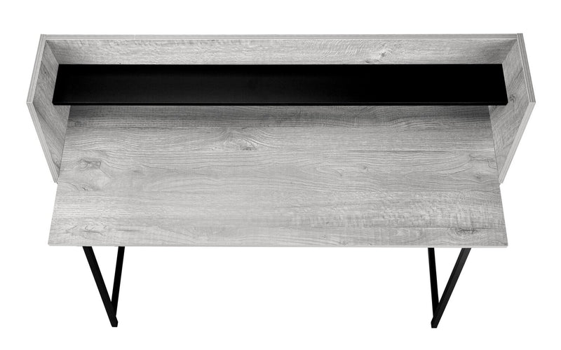 Lawson 47.25\" Office Desk with Small Hutch - Grey