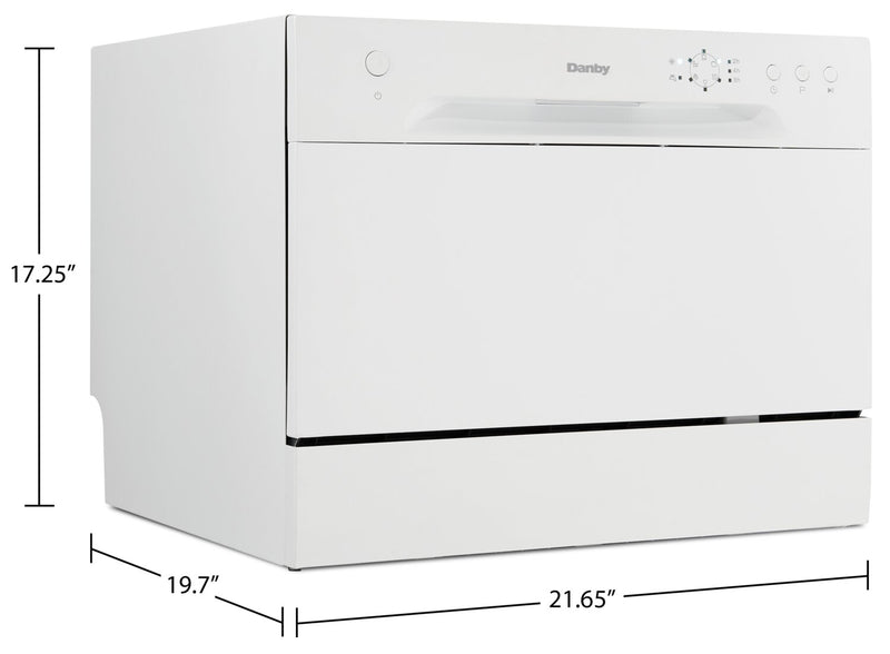 Danby 6PlaceSetting Countertop Dishwasher DDW621WDB The Brick