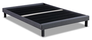 Dani Upholstered Platform Bed Base in Grey Fabric - Full Size