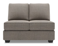 Sofa Lab Roll Armless Loveseat - Luna Smoke 