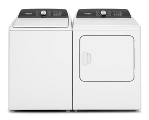 Whirlpool 5.2 Cu. Ft. Top-Load Washer and 7 Cu. Ft. Gas Dryer WHTL501G - White