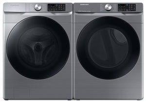 Samsung 5.2 Cu. Ft. Front-Load Washer and 7.5 Cu. Ft. Electric Dryer - Platinum