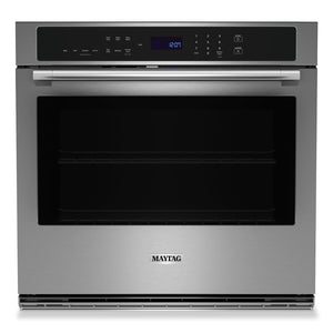 Maytag 5 Cu. Ft. Single Wall Oven with Air Fry and Basket - MOES6030LZ