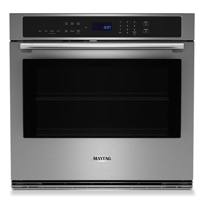 Maytag 5 Cu. Ft. Single Wall Oven with Air Fry and Basket - MOES6030LZ 