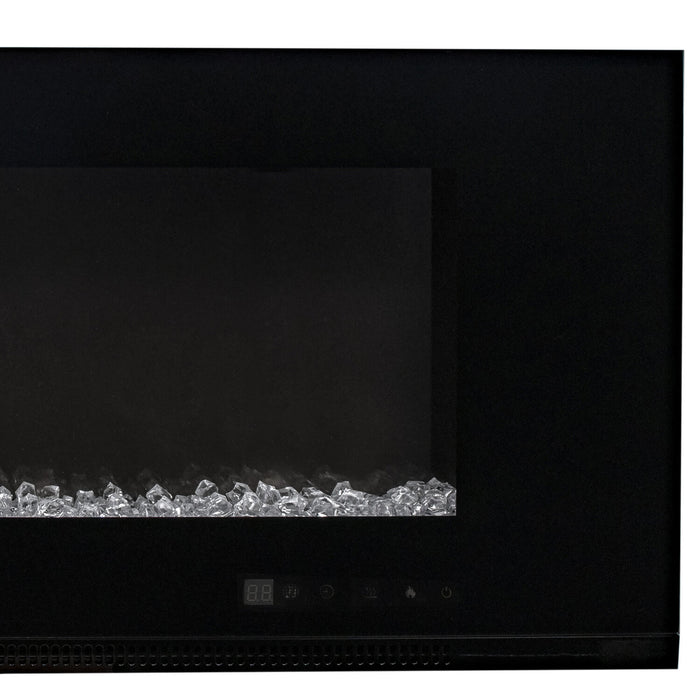 Billy 60\" Modern Wall Mounted Electric Fireplace - Black