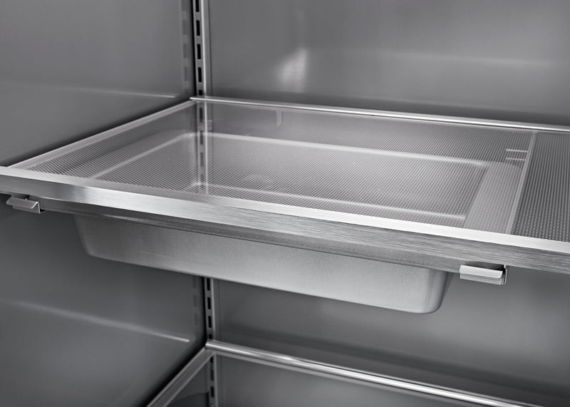 KitchenAid 48\" 30 Cu. Ft. Side-by-Side Refrigerator - Black Stainless Steel with PrintShield™ Finish - KBSD708MBS