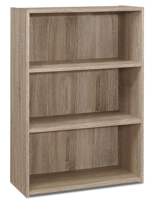 Slade 3-Shelf Bookcase - Taupe