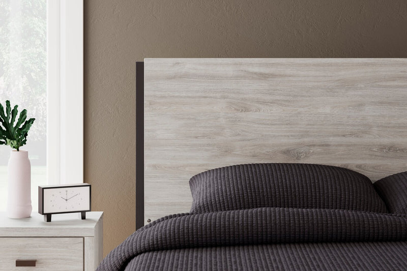 Zen Panel Bed, Light Grey - King Size