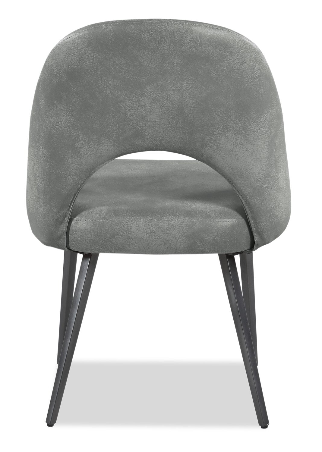 Kort Bay Dining Chair with Vegan Leather Fabric, Metal
