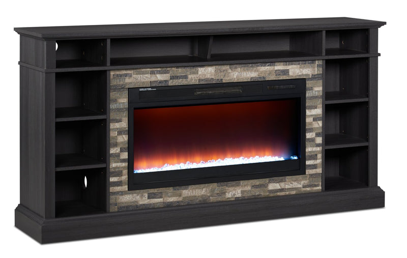 Lappland 70" TV Stand with Crystal Ember Firebox 