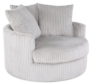 Grande Chenille Cuddler Chair - Groove Mist