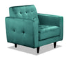 Devlin Velvet Chair - Green