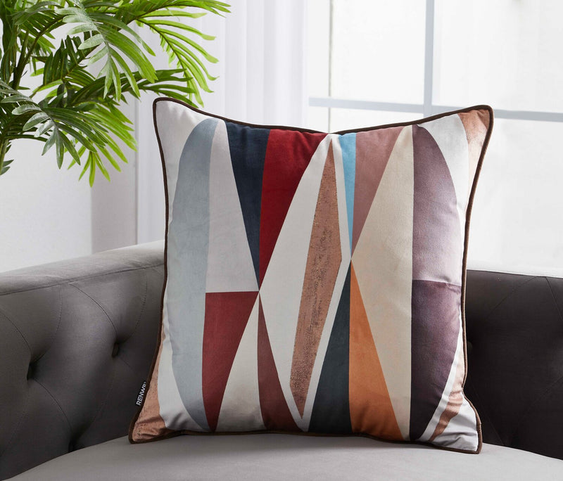 Geometric Accent Pillow - Multi-Colour 