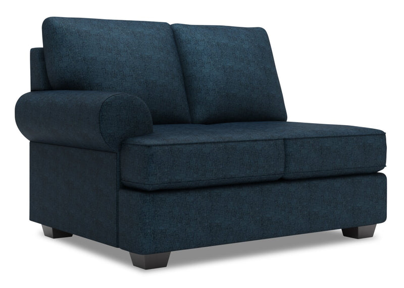 Sofa Lab Roll LAF Loveseat - Luxury Indigo