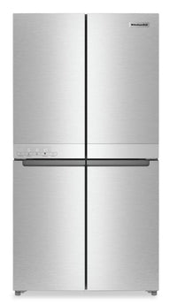 KitchenAid 19.4 Cu. Ft. Counter-Depth 4-Door Refrigerator - KRQC506MPS 