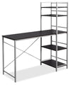 Kayden 47.25\" Office Desk with Open Shelves - Espresso 