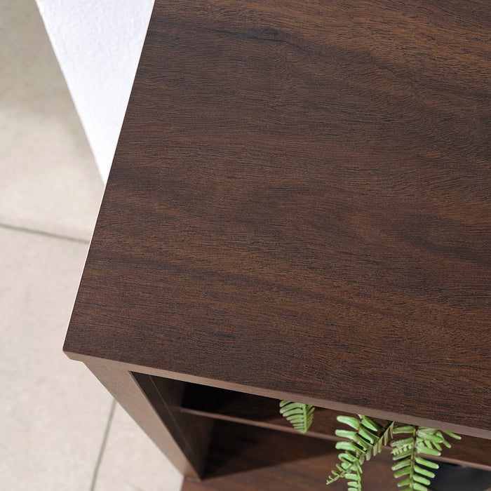 Palo Alto 71.26\" Desk Hutch with Cubbyholes - Mahogany