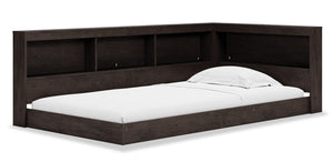 Wolf Twin Bookcase Bed - Brown