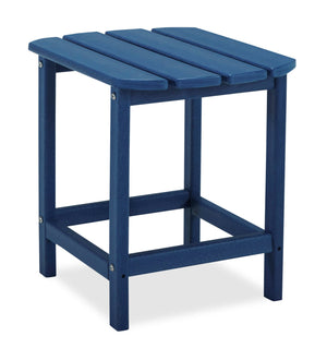 Bask Patio End Table - Blue