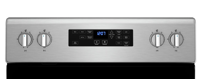 Maytag 5.3 Cu. Ft. Electric Range with Air Fry and AquaLift® - Fingerprint Resistant Stainless Steel - YMER7700LZ