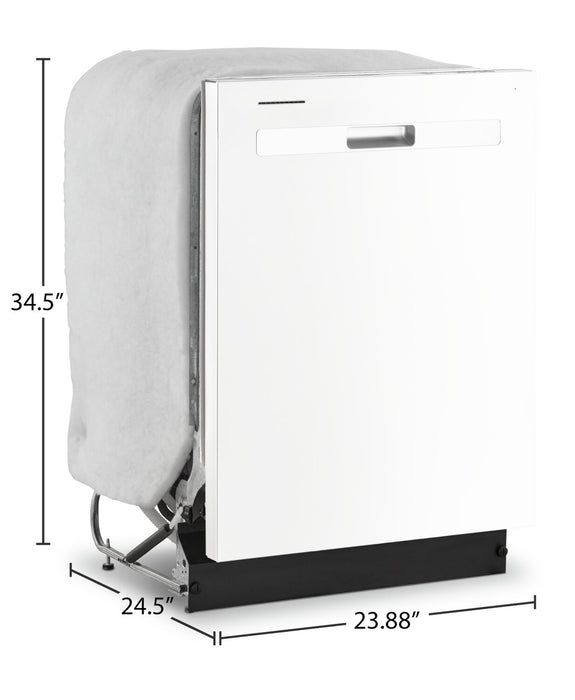 Whirlpool 24\" 55 dBA Built-In Top-Control Dishwasher - White - WDP560HAMW