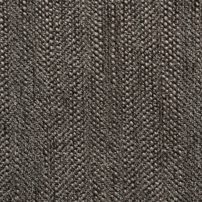 Made in Canada Nofia 3-Piece Right-Facing Chenille Fabric Sectional with  Accent Pillows and Wood Legs - Charcoal Grey