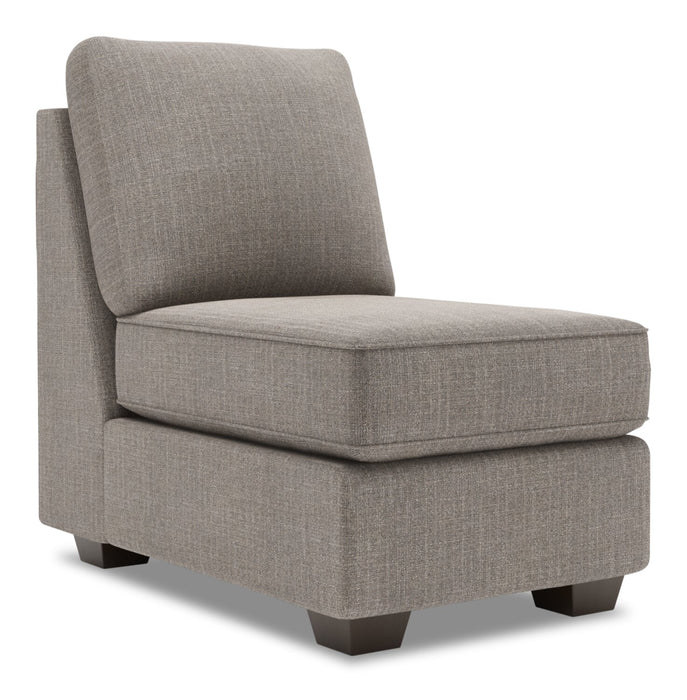 Sofa Lab Roll Armless Chair - Luna Smoke