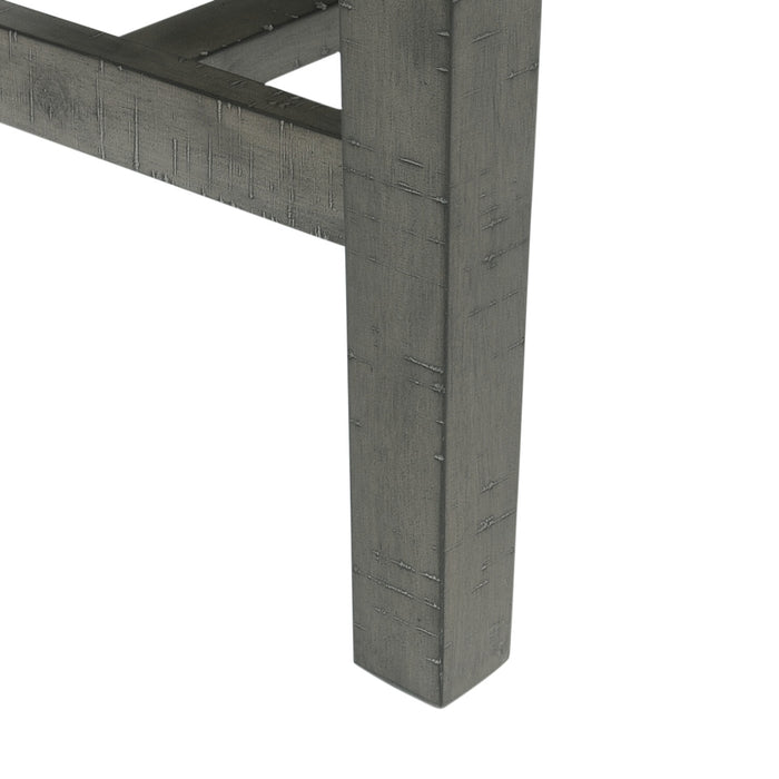 Alto Dining Bench with Linen-Look Fabric, 46\"W - Grey