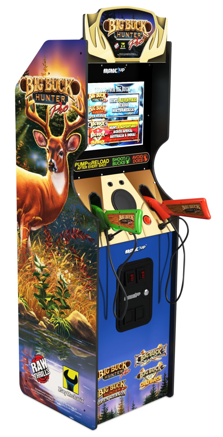 Arcade1Up Big Buck Hunter Pro Deluxe Arcade Cabinet  | Borne d'arcade Big Buck Hunter Pro Deluxe de Arcade1Up