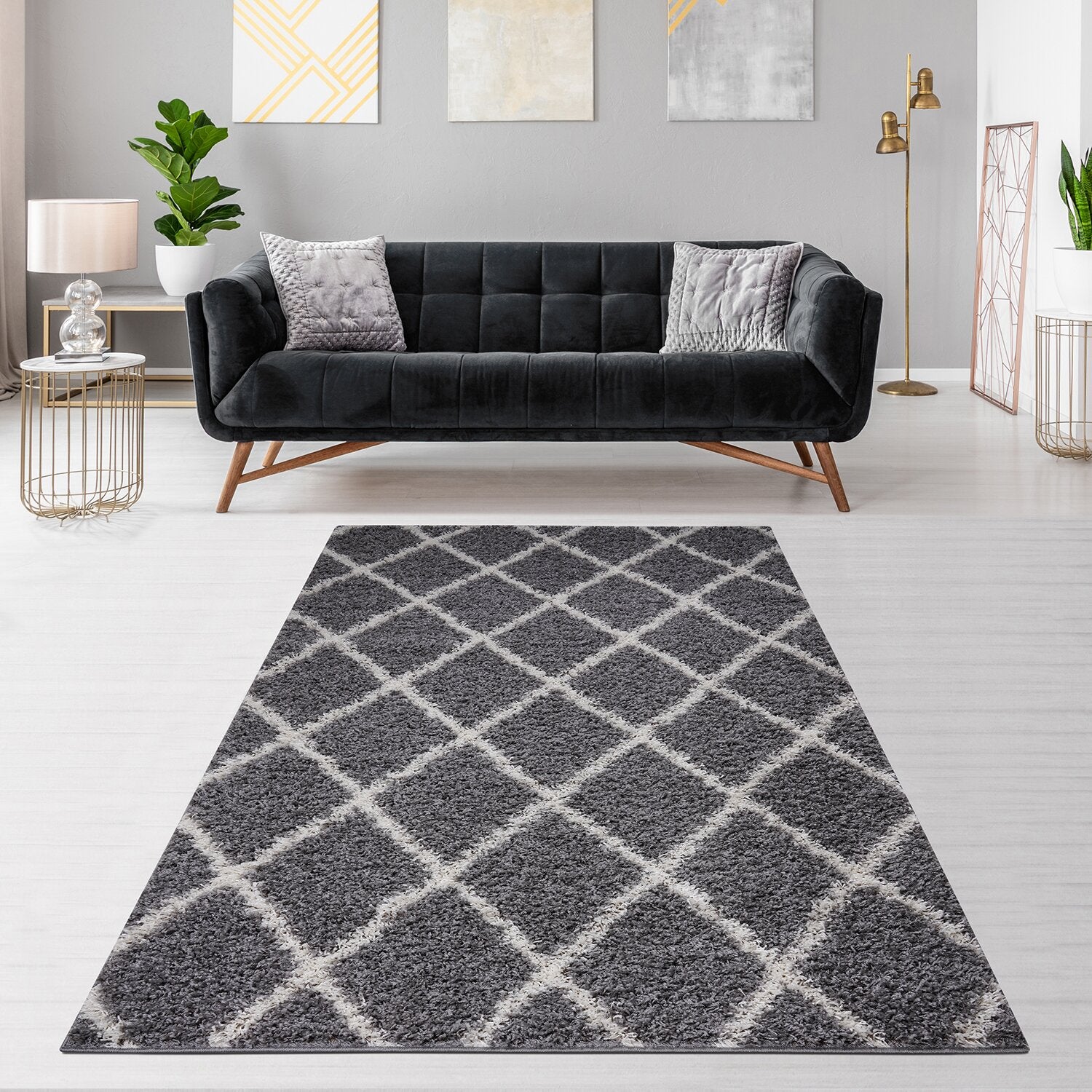 Austin Mini Rug Top Austin Grey Area Rug - 5' x 7' - The Brick