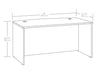 Affirm Commercial Grade 60" x 36" Desk - Classic Cherry 