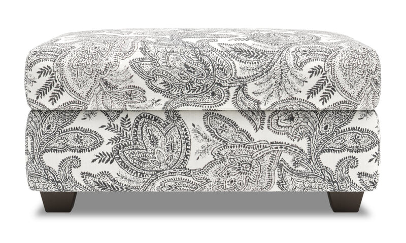 Made in Canada Customizable Sofa Lab The Trunk 39\" Fabric Storage Ottoman - Dalmatian Multicolour