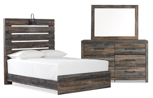 Abby 5-Piece Full Bedroom Package - Brown