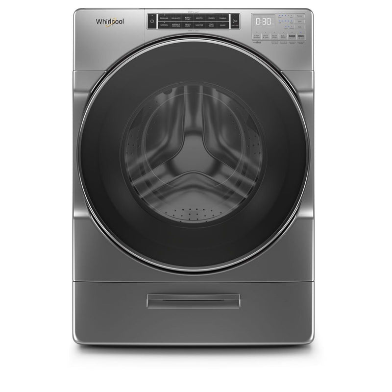 Whirlpool 5.8 Cu. Ft. Front-Load Washer with Load & Go™ XL Dispenser - WFW8620HC - Washer in Chrome Shadow