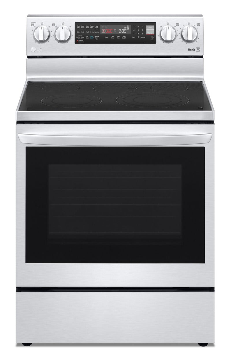 LG 6.3 Cu. Ft. Electric InstaView™ Range with Air Fry - LREL6325F