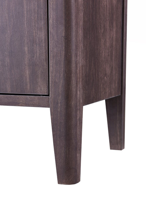 Gabe 72\" Modern TV Stand with Storage for TVs up to 80\"- Walnut Brown