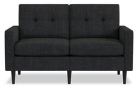 BLOK Modular Tuxedo Arm Loveseat – Charcoal  