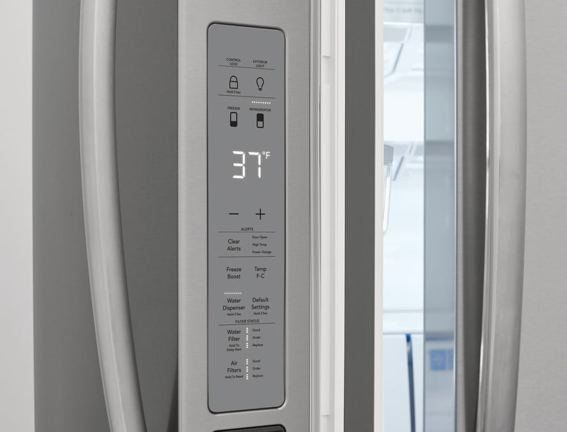 Frigidaire Gallery 36\" 27.2 Cu. Ft. Standard-Depth 4-Door French-Door Refrigerator - Smudge-Proof® Stainless Steel - GRMN2872AF