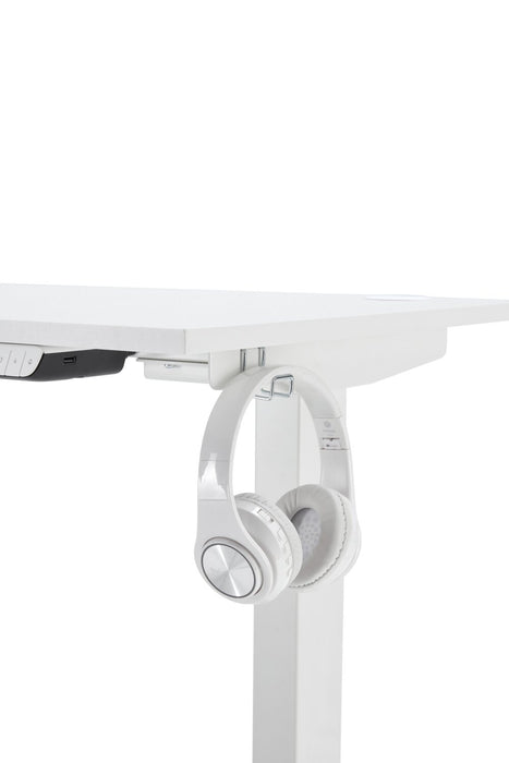 Carson 47.2\" Dual-Motor Lift Office Desk - Matte White