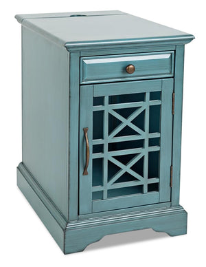 Marseille Chairside Table - Blue 