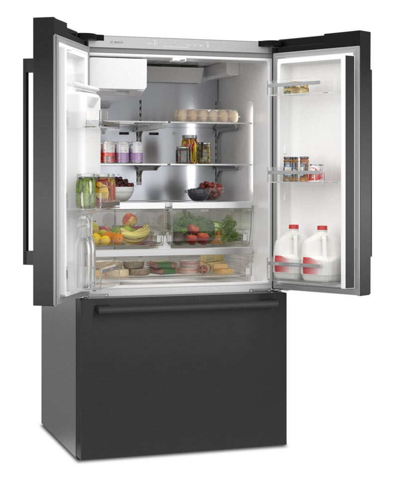 Bosch 26 Cu. Ft. 500 Series FrenchDoor Refrigerator B36FD50SNB The